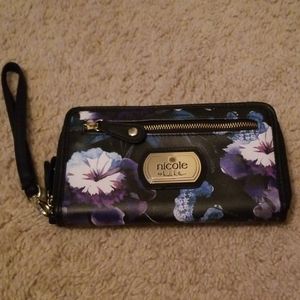 Nicole wristlet zip-around wallet